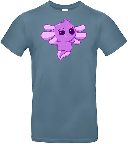 Verschmitztes Axolotl - Axolotl, Axl, cute, Cartoon, comic, Tier, Wasser, Water, rosa, lila, violet, türkis, grün - Standard T-Shirt
