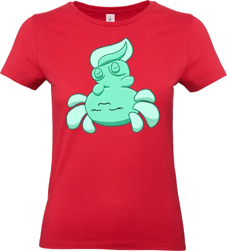 Entspanntes Axolotl - Axolotl, Axl, cute, Cartoon, comic, Tier, Wasser, Water, rosa, lila, violet, türkis, grün - Standard T-Shirt (Frauen)
