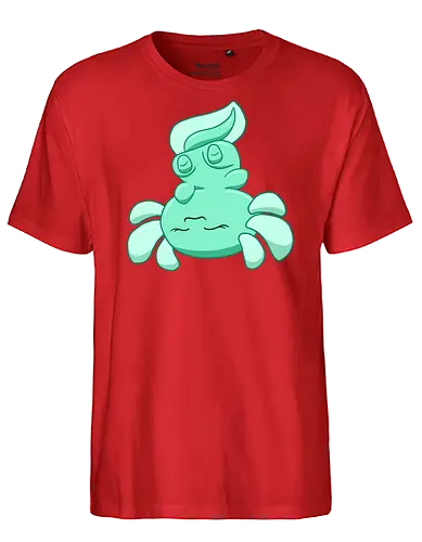 Entspanntes Axolotl - Axolotl, Axl, cute, Cartoon, comic, Tier, Wasser, Water, rosa, lila, violet, türkis, grün - Fairtrade T-Shirt