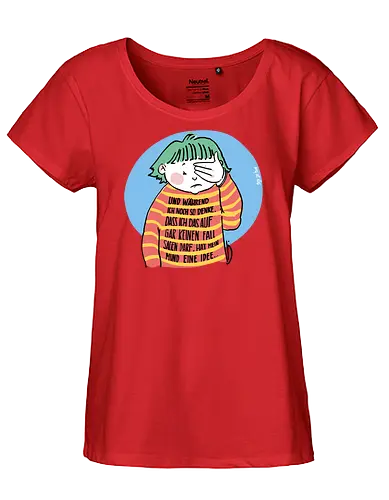 Expressio Praecox - Ringelpullisprüche, Ringeldinger, streifenweise, Spruch, Weisheit, Motivation, Ringelpulli, SprücheShirt, Cartoon Illustration, Statement, Handgezeichnet, Humor, Selbstironie, Streifenpulli, Spruchshirt, deutsch - Fairtrade Girl Shirt