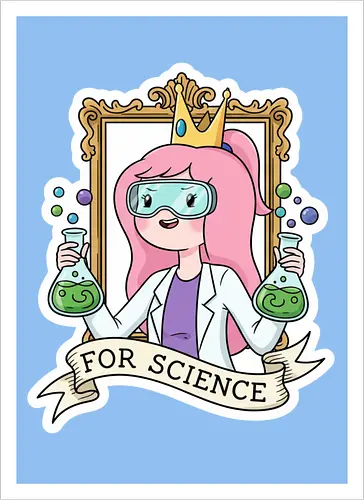 Für die Wissenschaft! Rosa Prinzessin als Wissenschaftlerin