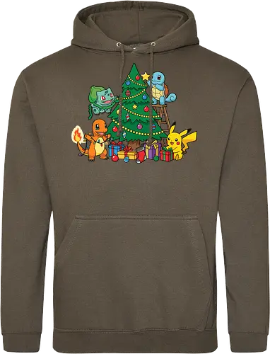 Pocket Christmas Tree Helpers - Festive Kanto Starters Design