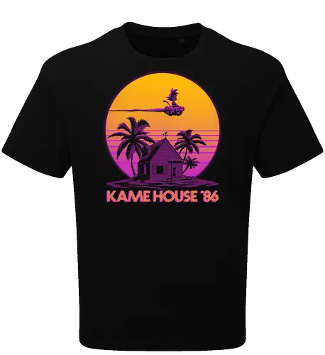 Kame House 86 - Dargon Ball, Kame House, Goku, Nimbus Cloud - Oversize T-Shirt
