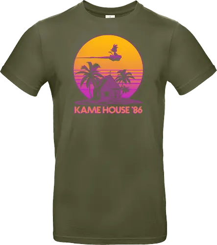 Kame House 86 - Dargon Ball, Kame House, Goku, Nimbus Cloud - Standard T-Shirt