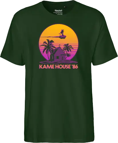Kame House 86 - Dargon Ball, Kame House, Goku, Nimbus Cloud - Fairtrade T-Shirt