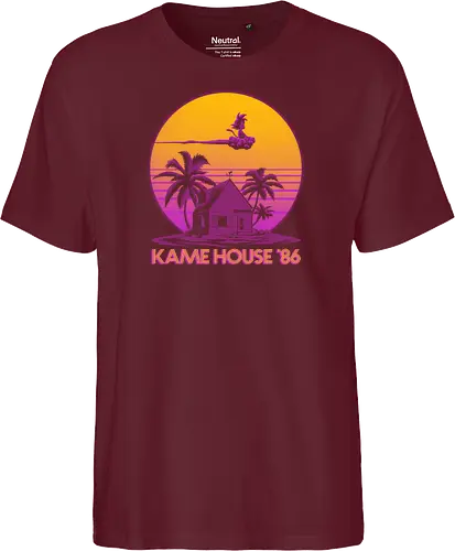 Kame House 86 - Dargon Ball, Kame House, Goku, Nimbus Cloud - Fairtrade T-Shirt