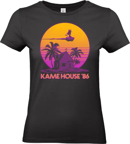 Kame House 86 - Dargon Ball, Kame House, Goku, Nimbus Cloud - Standard T-Shirt (Frauen)