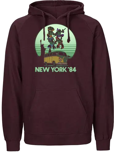 New York 84 - New York, Mutant, Shinobi Turtle - Fairtrade Hoodie