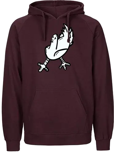 Taube tod - Vogel, taube, glück, comic, schwarz, weiß, grafik, cartoon - Fairtrade Hoodie