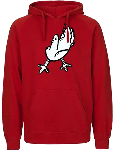 Taube tod - Vogel, taube, glück, comic, schwarz, weiß, grafik, cartoon - Fairtrade Hoodie
