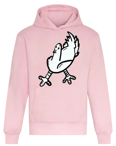 Taube tod - Vogel, taube, glück, comic, schwarz, weiß, grafik, cartoon - Heavyweight Hoodie