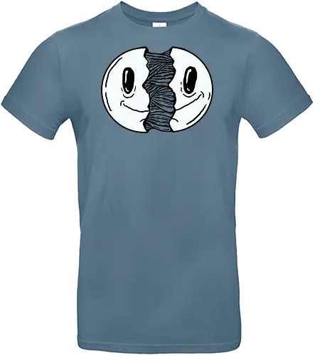 Smile open - Smile, smil, open, fun, comic, carton, humor, schwarz, weiß, grussel - Standard T-Shirt