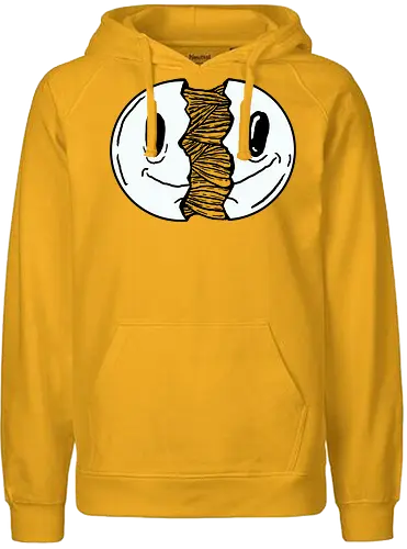 Smile open - Smile, smil, open, fun, comic, carton, humor, schwarz, weiß, grussel - Fairtrade Hoodie