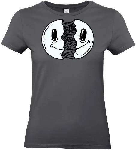 Smile open - Smile, smil, open, fun, comic, carton, humor, schwarz, weiß, grussel - Standard T-Shirt (Frauen)