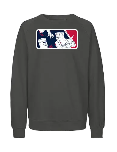 No-Pass League! - monty-python, movies, funny, black-knight, the-black-knight, sports, logo, mashup, baseball - Fairtrade Sweatshirt