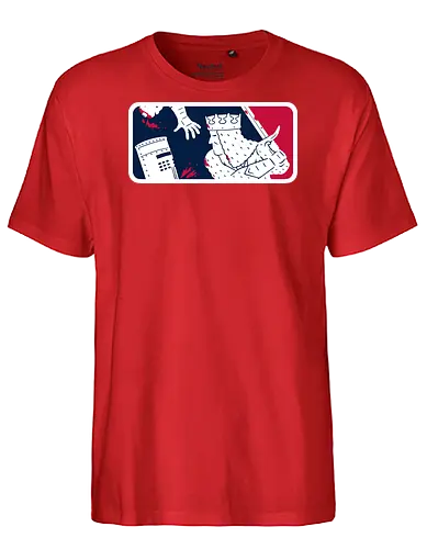 No-Pass League! - monty-python, movies, funny, black-knight, the-black-knight, sports, logo, mashup, baseball - Fairtrade T-Shirt