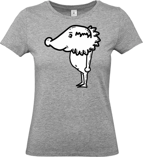 Igel - Igel, art, fun, comic, hedgehog, schwarz, weiß, ilustration - Standard T-Shirt (Frauen)