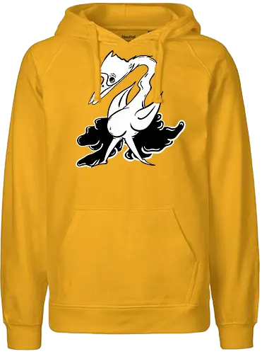 Vogel cosy - Vogel, fun, ilustration, comic, schwarz, weiß, style, weird, seltsam - Fairtrade Hoodie