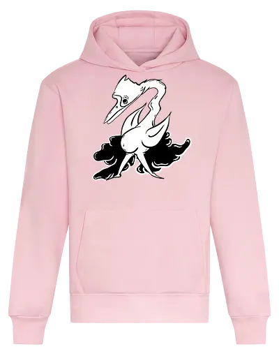 Vogel cosy - Vogel, fun, ilustration, comic, schwarz, weiß, style, weird, seltsam - Heavyweight Hoodie