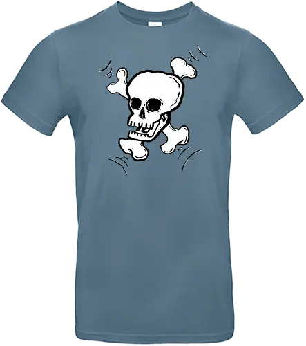 Skull - Skull, todenkopf, knochen, schädel, art, fun, ilustration, comic, schwarz, humor - Standard T-Shirt