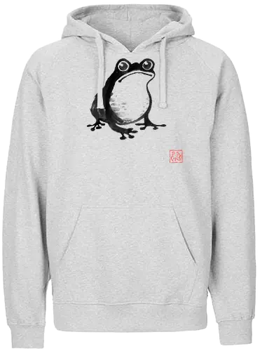 froggy 02 - frog, sumie, japan - Fairtrade Hoodie
