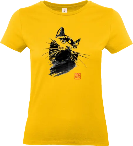 chat - cat, sumie, japan - Standard T-Shirt (Frauen)