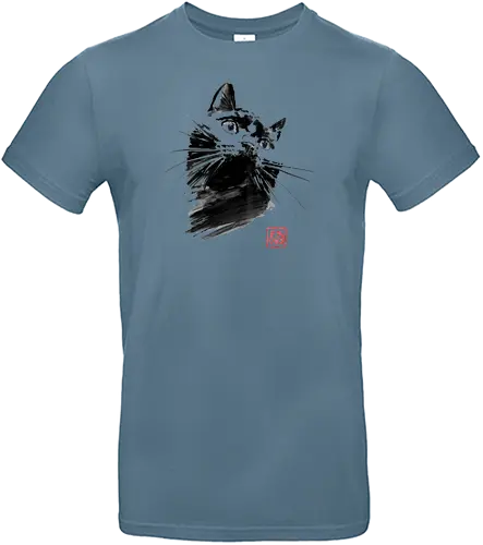 chat - cat, sumie, japan - Standard T-Shirt