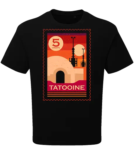 Twin Suns Retro Postage Stamp