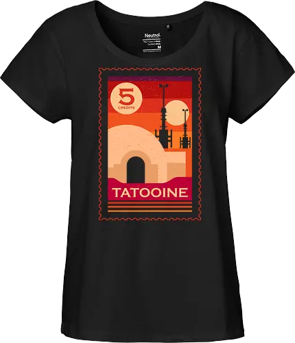 Twin Suns Retro Postage Stamp