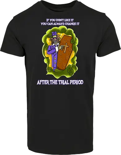 Lustiger Cartoon-Sarg mit dunklem Goth-Horrorhumor