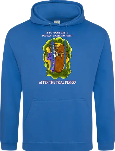 Lustiger Cartoon-Sarg mit dunklem Goth-Horrorhumor