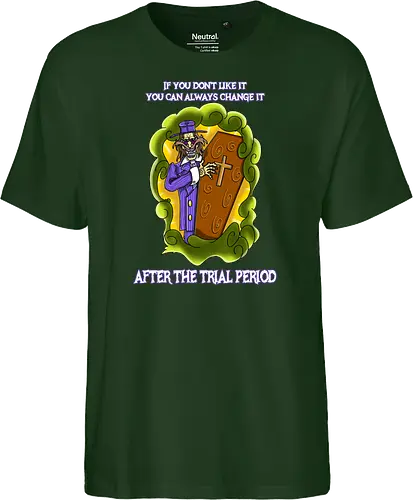 Lustiger Cartoon-Sarg mit dunklem Goth-Horrorhumor