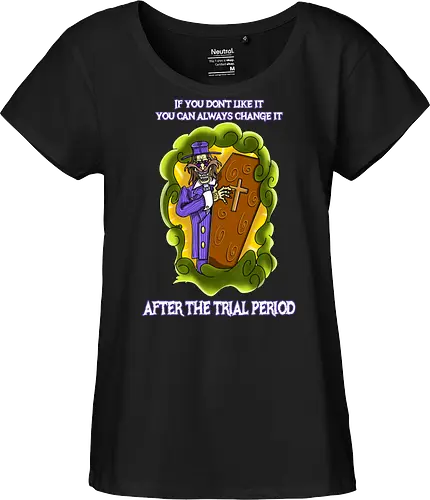 Lustiger Cartoon-Sarg mit dunklem Goth-Horrorhumor