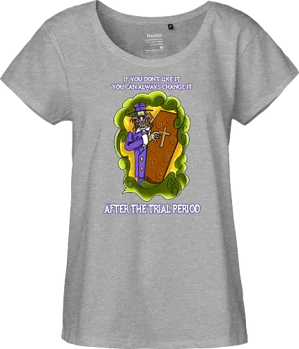 Lustiger Cartoon-Sarg mit dunklem Goth-Horrorhumor