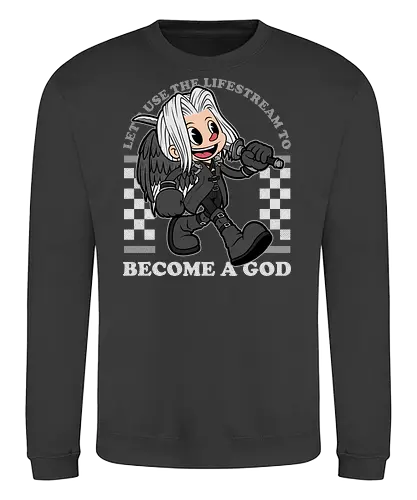 Game Mascot Soldier Boss - Video Games, Video Game, Game, Games, Gamer, Mascot, Retro, Vintage, Retro Vintage, Retro Gamer, Retro Cartoon, Adventure, Fantasy, Rpg, Katana, Game Mascot, Cyberpunk - Sweatshirt