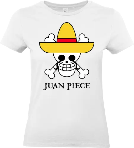 Juan Piece - Pirate King - anime, cinco de mayo, fiesta, funny, humor, japan, japanese, joke, manga, mexican, mexico, otaku, pirate, pirates, pun - Standard T-Shirt (Frauen)