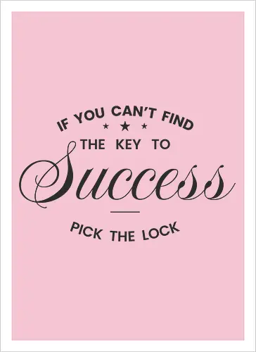 Wenn du den Schlüssel zum Erfolg nicht findest – Knacke das Schloss | Motivationszitat