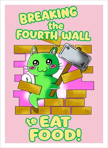 Kawaii-Katze für Feinschmecker und Food-Liebhaber