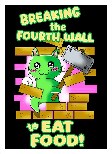 Kawaii-Katze für Feinschmecker und Food-Liebhaber