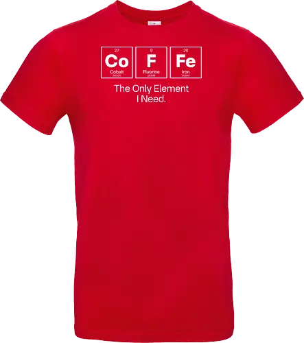 Coffee Chemistry Quote – The Only Element I Need – Science Humor Design