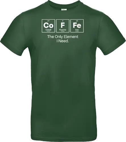 Coffee Chemistry Quote – The Only Element I Need – Science Humor Design