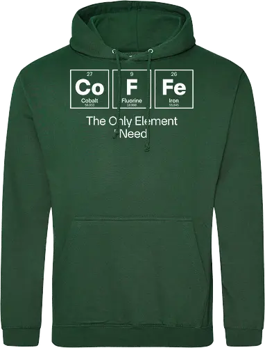 Coffee Chemistry Quote – The Only Element I Need – Science Humor Design