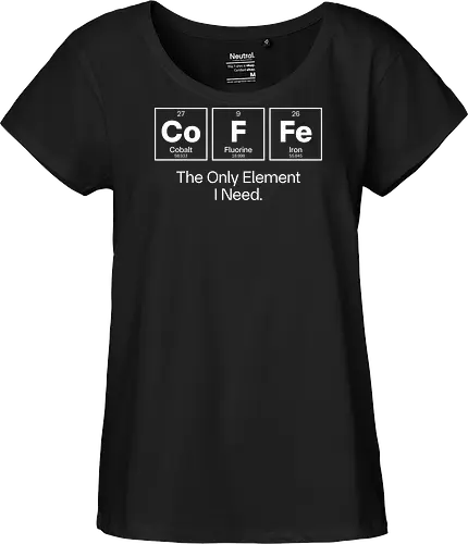 Coffee Chemistry Quote – The Only Element I Need – Science Humor Design