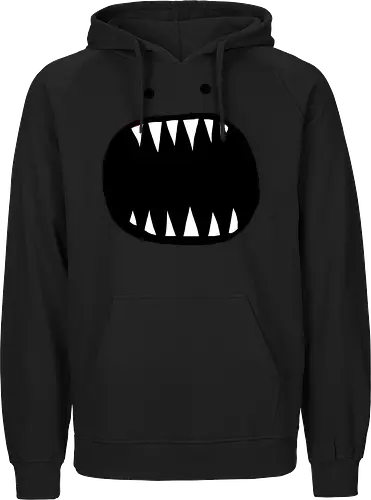 Minimalistisches rotes Monstergesicht