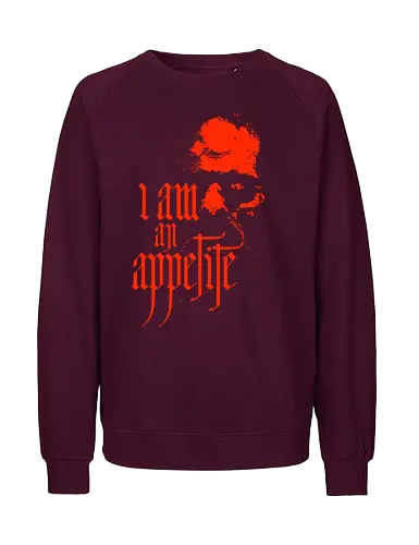 Appetite Nosferatu - Appetite Nosferatu, vampire, dracula, count orlok - Fairtrade Sweatshirt