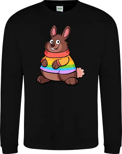 Regenbogenhase - Hase, Queer, Regenbogen - Sweatshirt