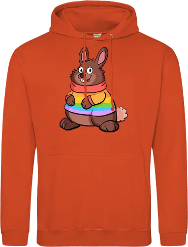 Regenbogenhase - Hase, Queer, Regenbogen - Standard Hoodie