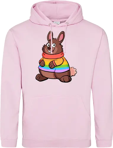Regenbogenhase - Hase, Queer, Regenbogen - Standard Hoodie