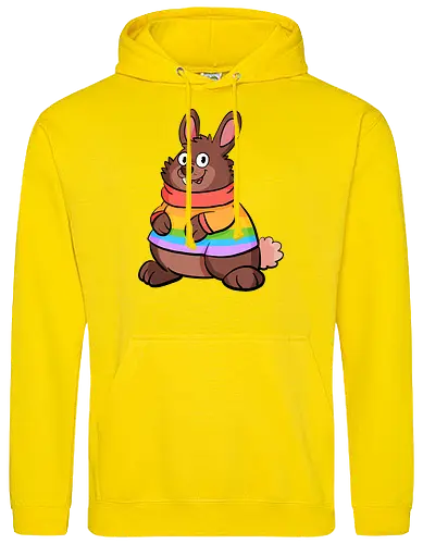Regenbogenhase - Hase, Queer, Regenbogen - Standard Hoodie