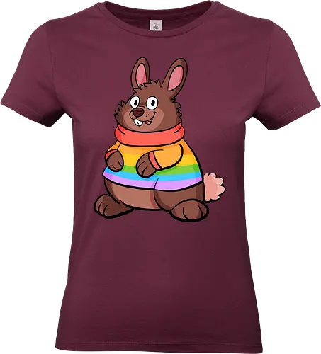 Regenbogenhase - Hase, Queer, Regenbogen - Standard T-Shirt (Frauen)